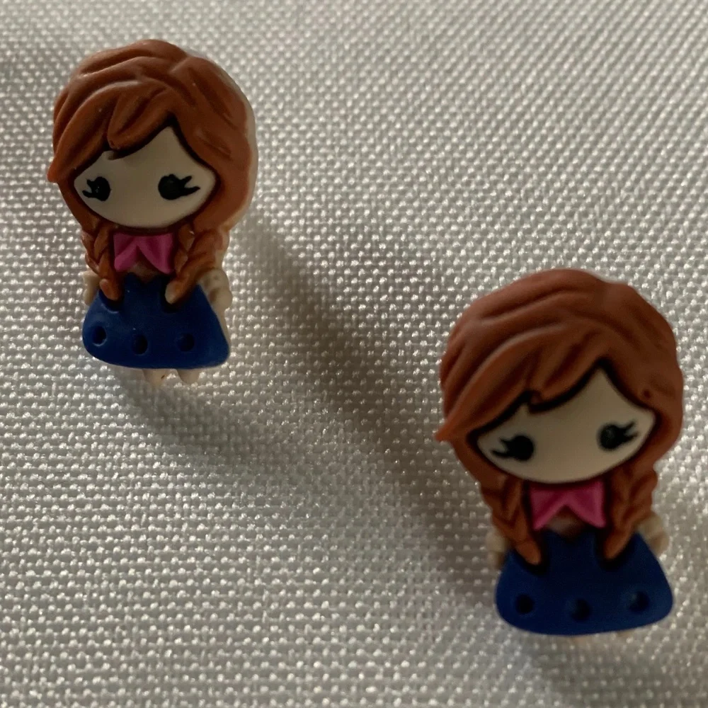 NWT. Handmade Pierced Pretty Princess Earrings for Girls!  For ages 5 and up!